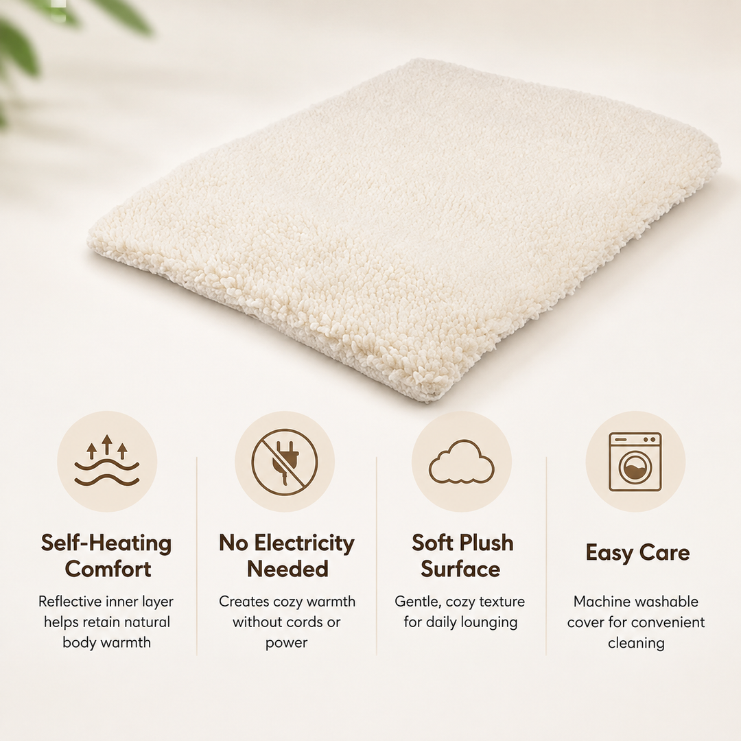 Self Heating Cat Pad Luxurious Non Electric Cozy Design