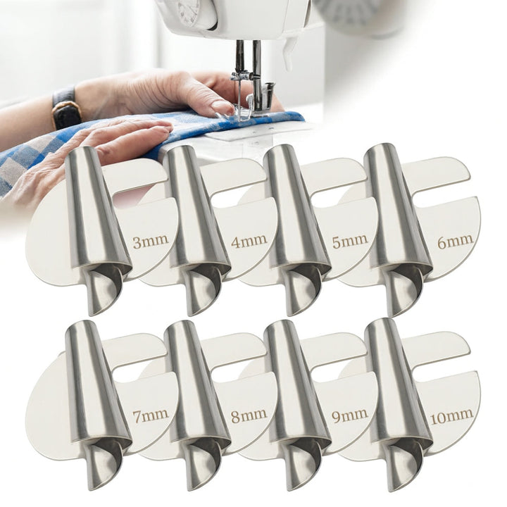 Sewing Hemmer Foot Stainless Steel Rolled Hem Tool Set