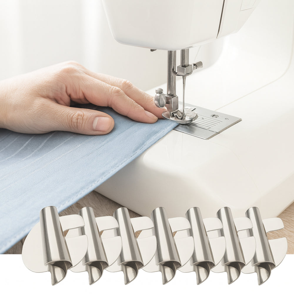 Sewing Hemmer Foot Stainless Steel Rolled Hem Tool Set