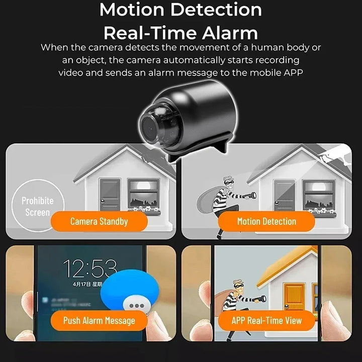 Security Camera Mini WiFi HD Indoor Smart Surveillance Camera