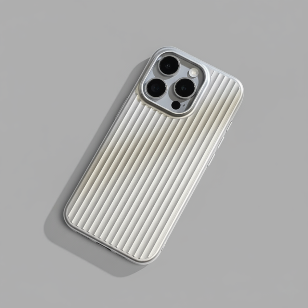 Phone Case Ribbed Hard Shell Protective Cover Design