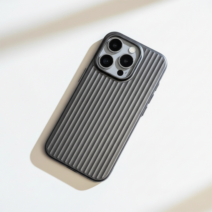 Phone Case Ribbed Hard Shell Protective Cover Design