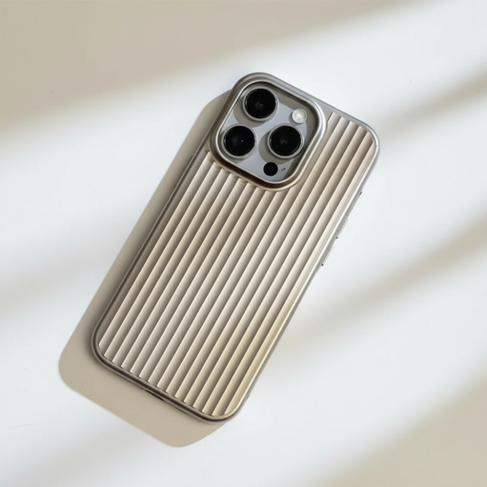 Phone Case Ribbed Hard Shell Protective Cover Design