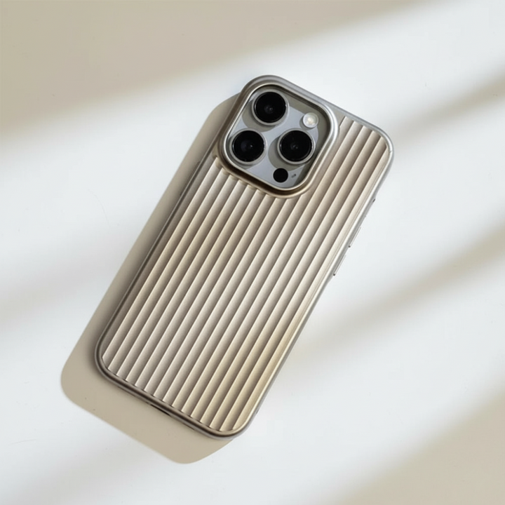 Phone Case Ribbed Hard Shell Protective Cover Design