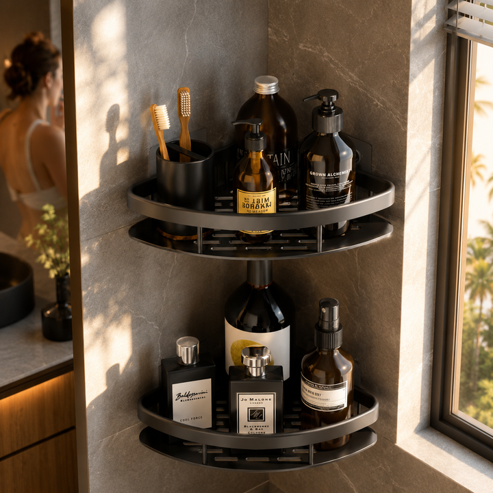 Shower Caddy Corner Shelf Rack Rustproof Wall Mount