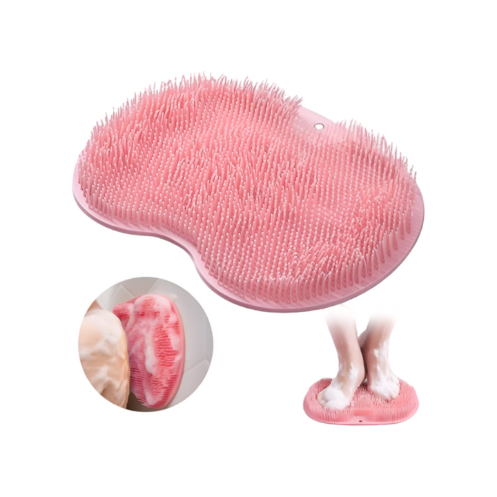 Shower Scrubber Non-Slip Foot Mat Bathroom Silicone