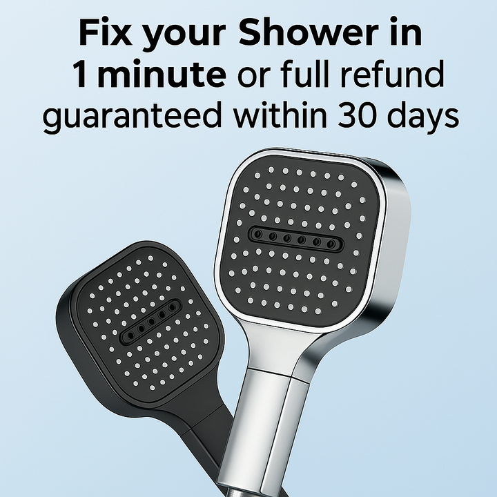 Shower Head High Pressure Filter Turbo Boost Adjustable Spray
