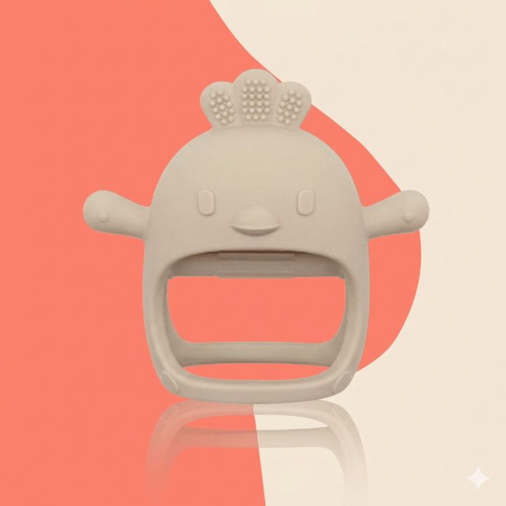 Baby Teething Mitten Silicone Chew Glove Soothing Sore Gums