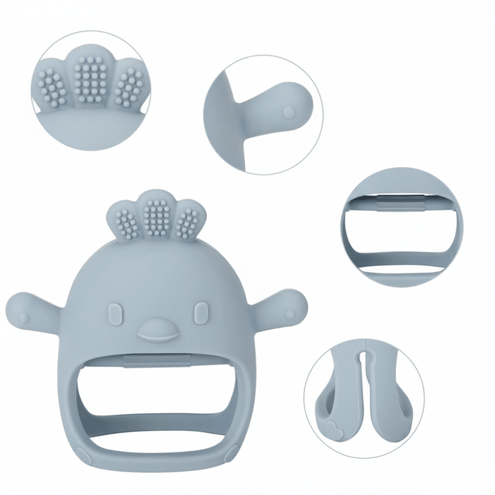Baby Teething Mitten Silicone Chew Glove Soothing Sore Gums