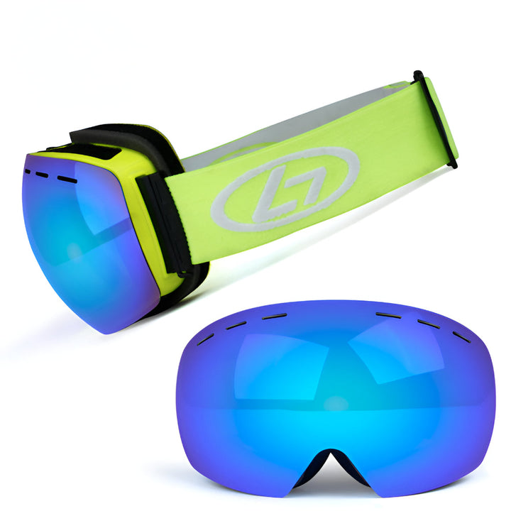 Ski Goggles Frameless Interchangeable Lens OTG Snow Eyewear