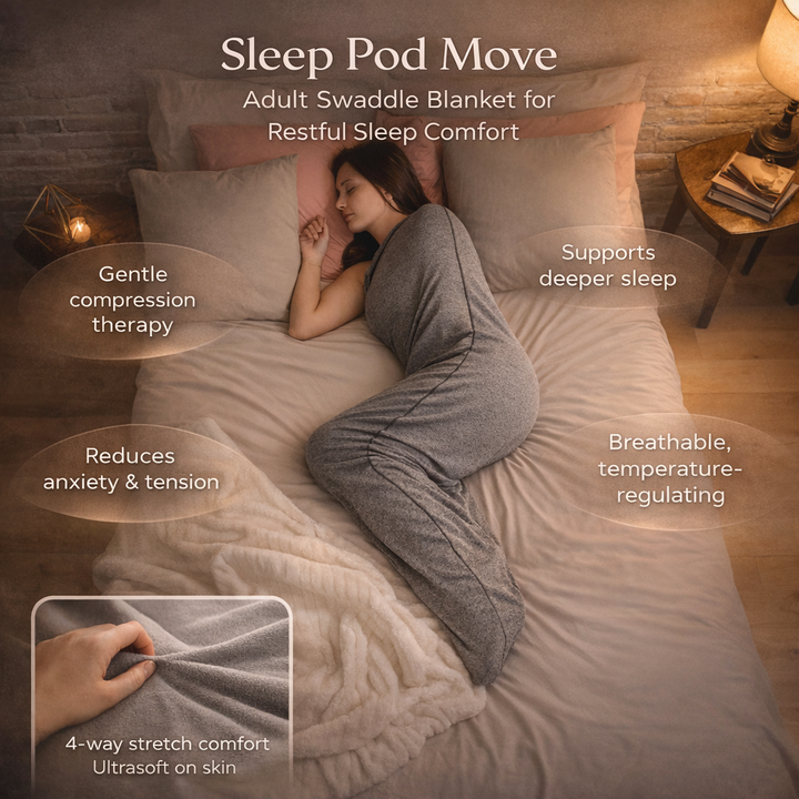 Sleep Pod Swaddle Blanket Adults Breathable Fabric