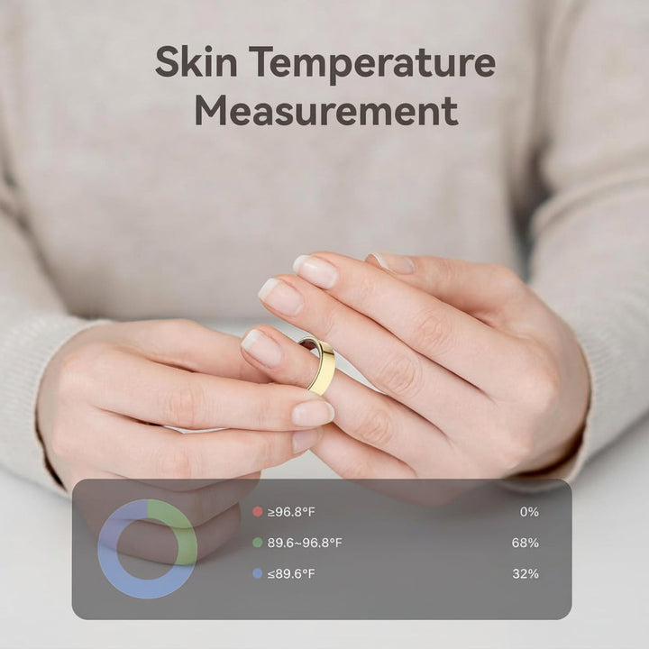 Smart Ring Fitness Tracker Health Monitor Waterproof Sleep Ring