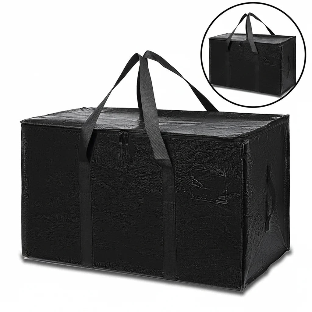 Storage Bags Heavy Duty Moving Tote Waterproof Zipper Organizer