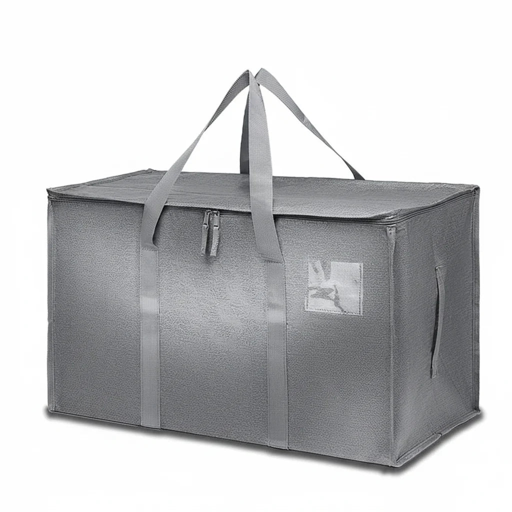 Storage Bags Heavy Duty Moving Tote Waterproof Zipper Organizer