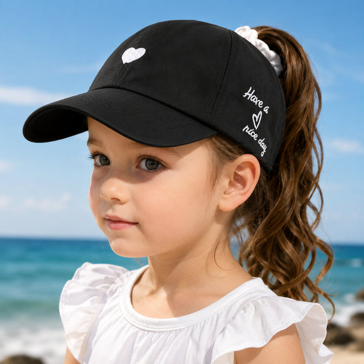 Summer Kids Baseball Cap Ponytail Sun Protection Hat