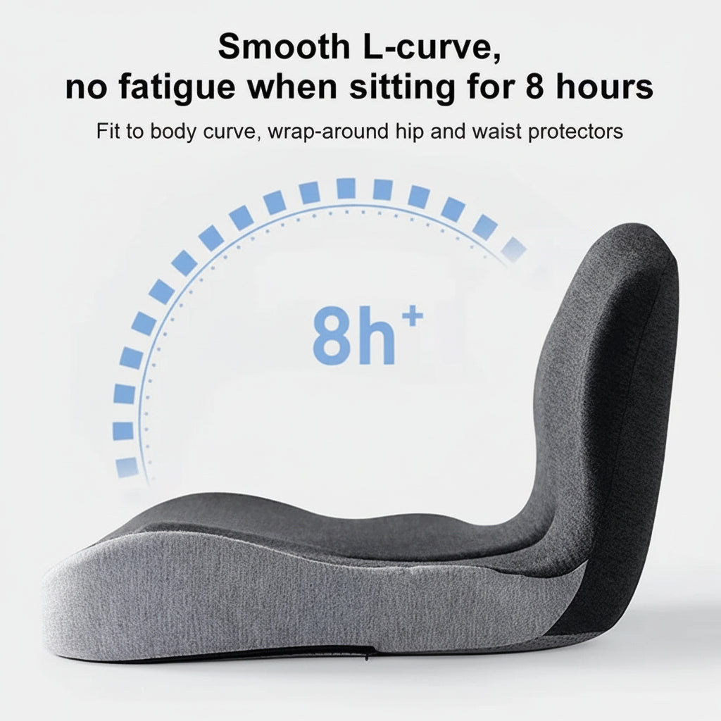 Seat Cushion Back Support Memory Foam Chair Pad