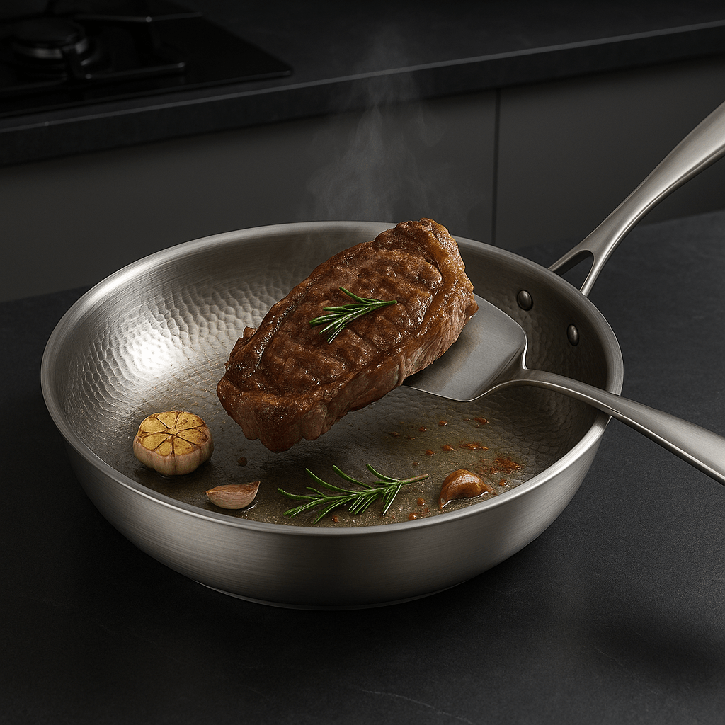 Frying Pan Stainless Steel Titanium Non Stick Cooking Pan