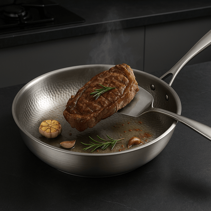 Frying Pan Stainless Steel Titanium Non Stick Cooking Pan
