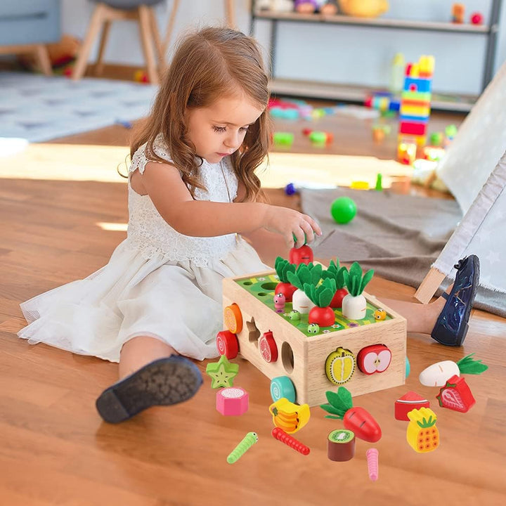Wooden Montessori Toy Set Educational Farm Play