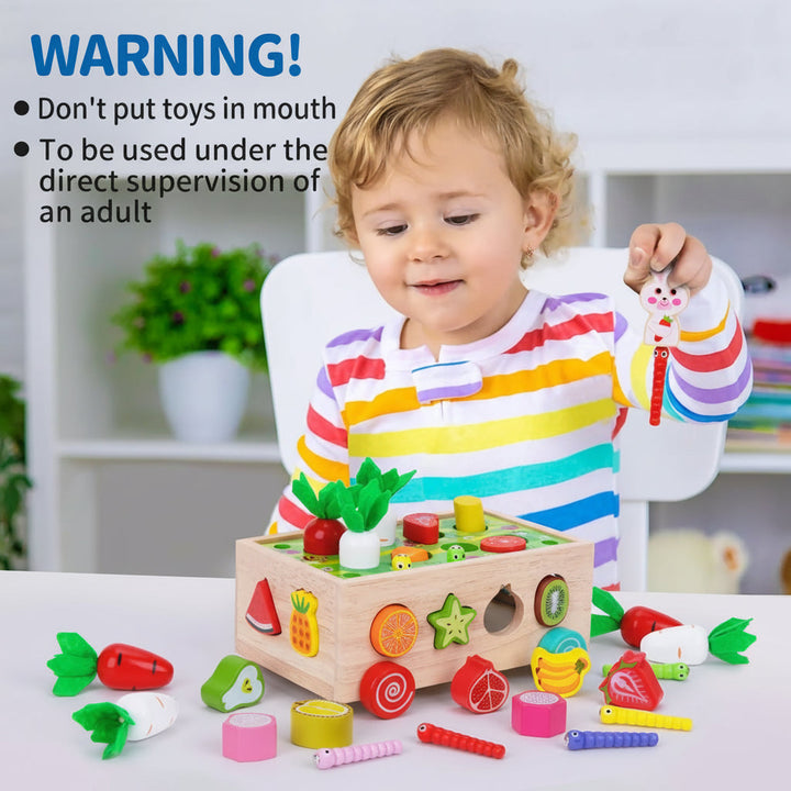 Wooden Montessori Toy Set Educational Farm Play