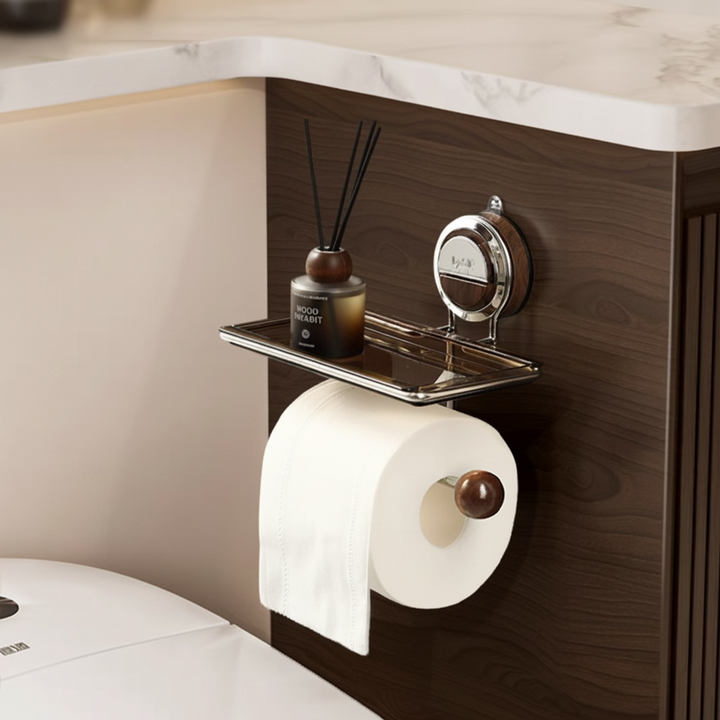 Toilet Paper Holder Self Adhesive Stainless Steel Wall Mount
