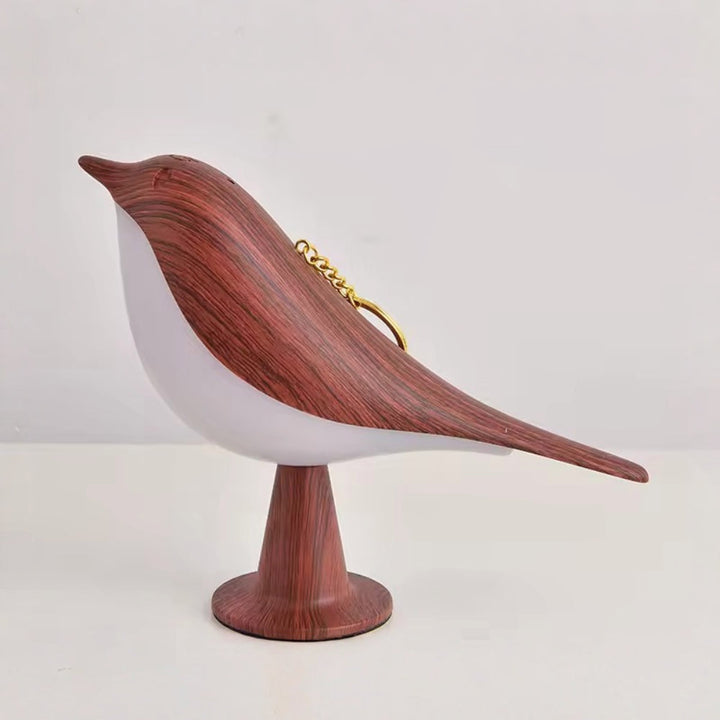Table Lamp Bird Shape Wood Rechargeable Accent Light