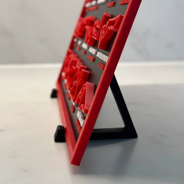 Calendar Racing Track Wall Art Display Board 2026