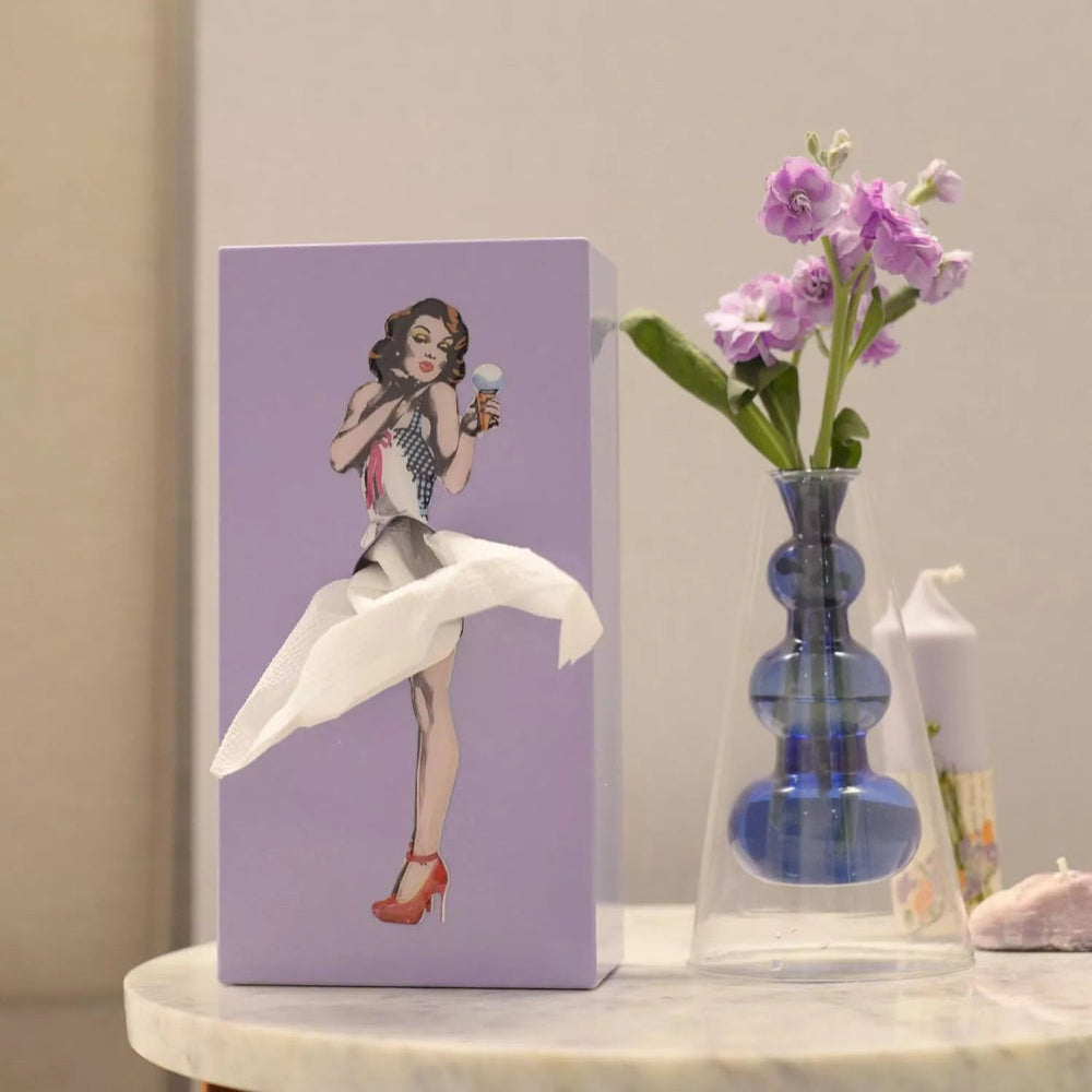 Home Decor Tissue Box Holder Figure Style Stand
