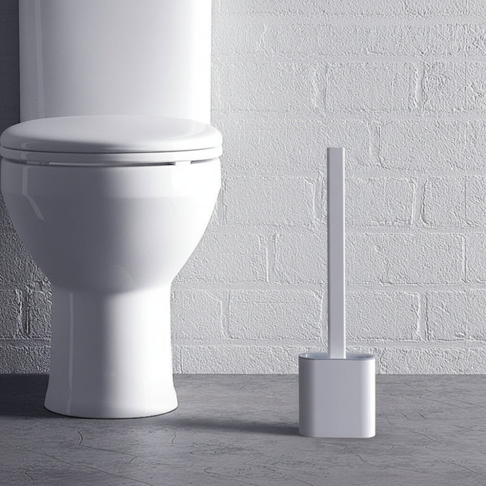 Toilet Brush Silicone Flexible Hygienic Wall Mount Holder
