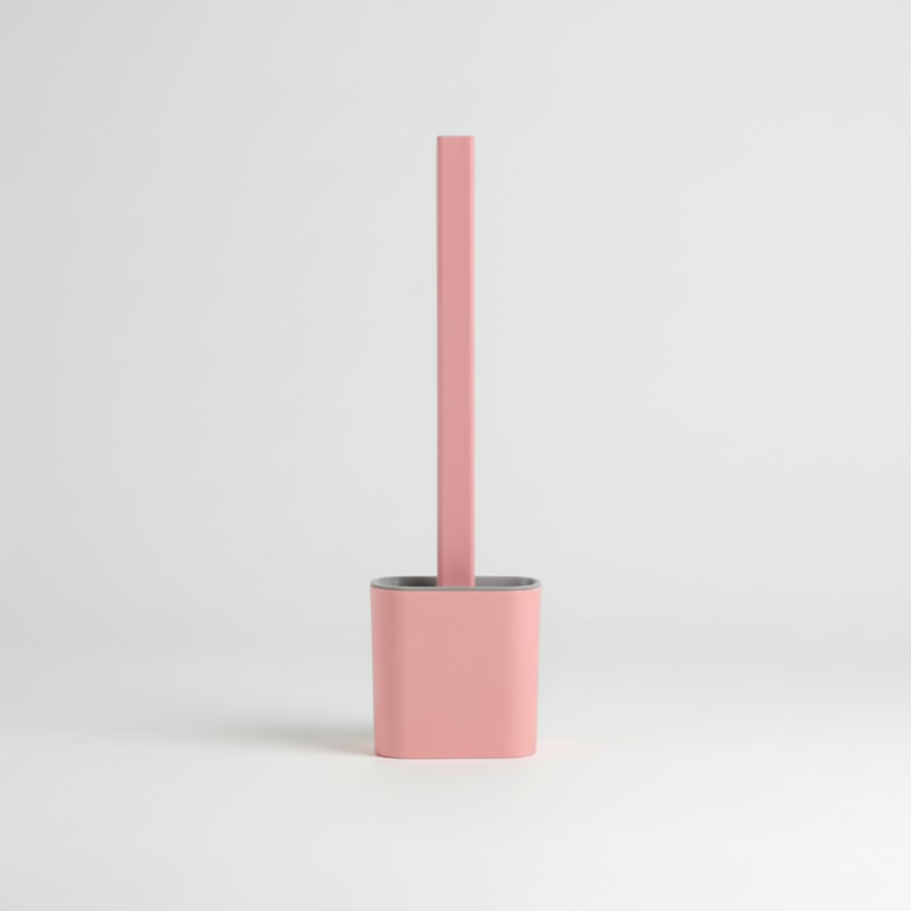 Toilet Brush Silicone Flexible Hygienic Wall Mount Holder