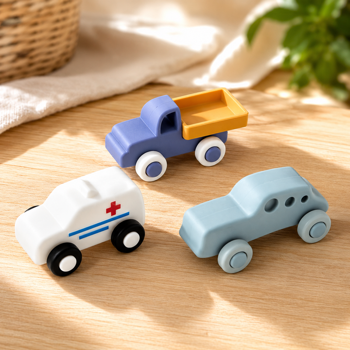 Toy Cars Toddler Vehicles Pull Back Push Toy Set