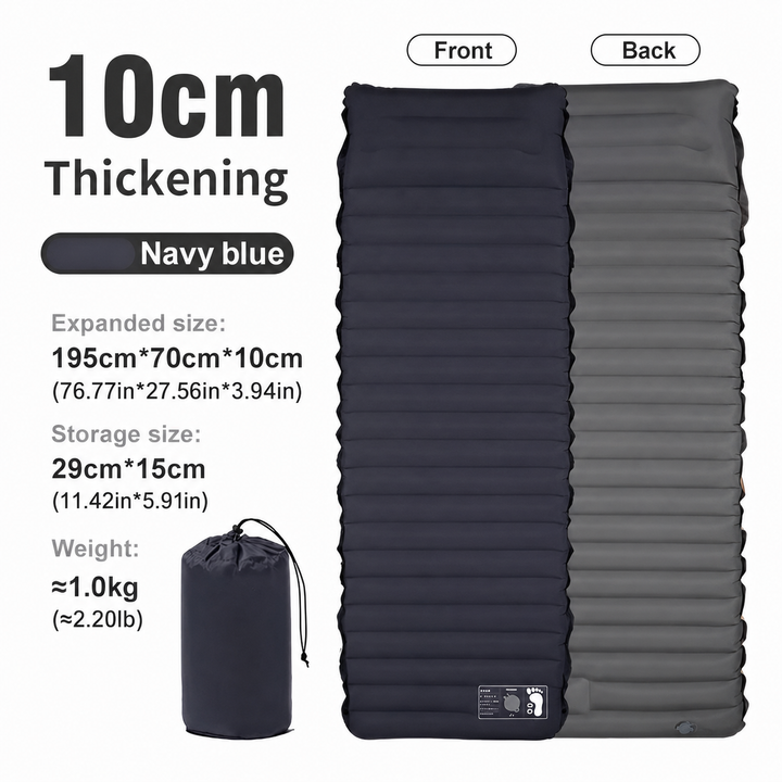 Travel Sleeping Pad Inflatable Camping Mattress Air Bed