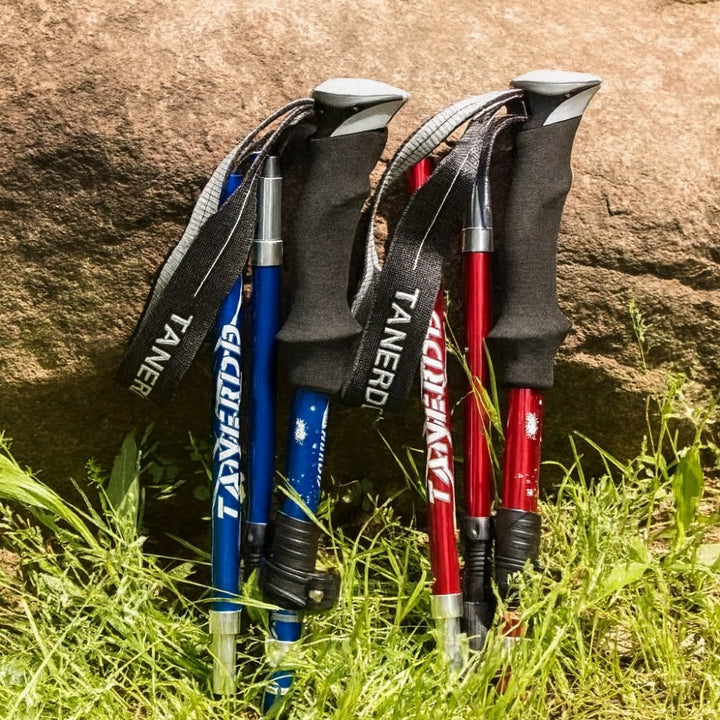Trekking Poles Foldable Telescopic Hiking Support Stick