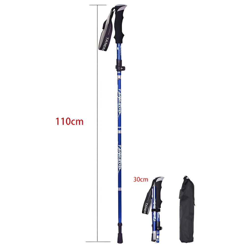 Trekking Poles Foldable Telescopic Hiking Support Stick