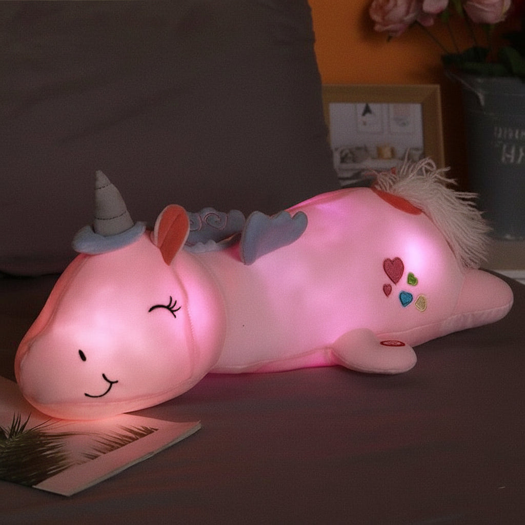 Plush Toy Light Up Unicorn Soft LED Night Light Stuffed Animal