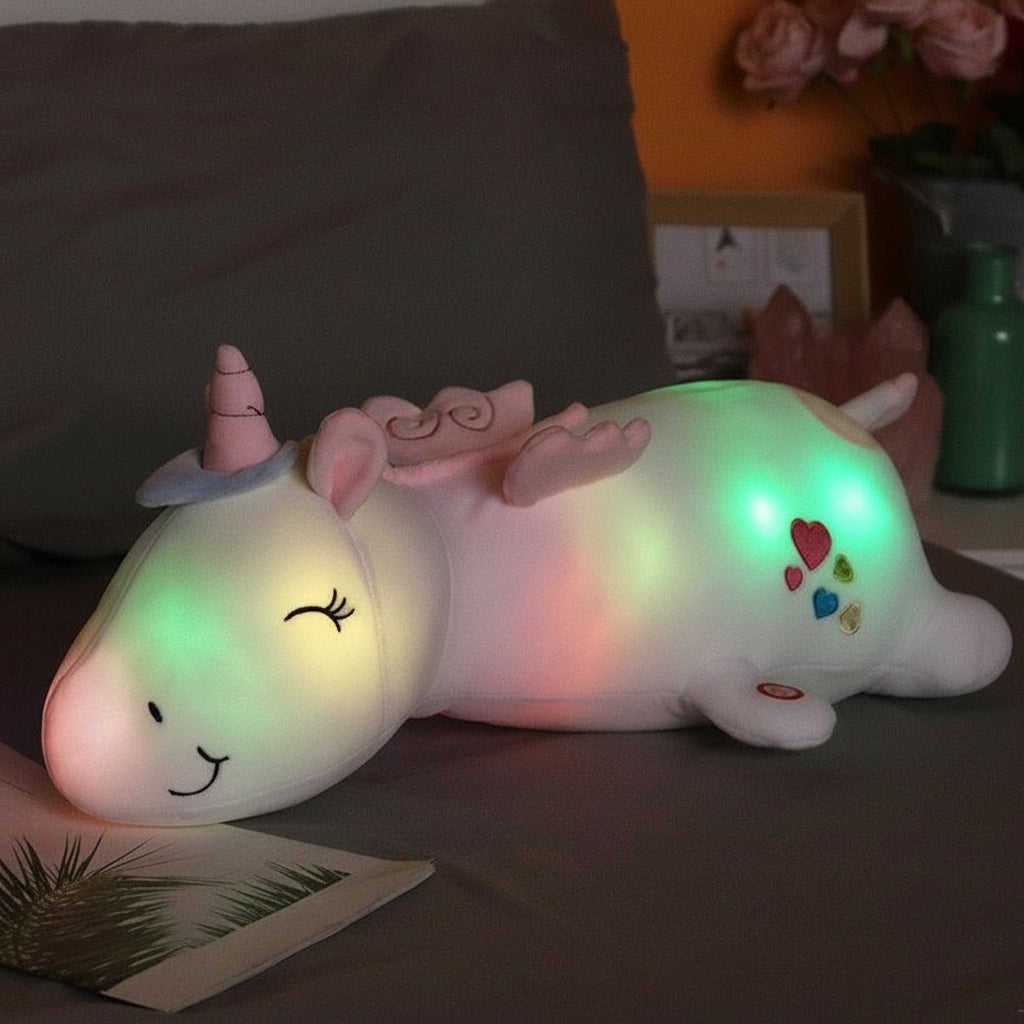 Plush Toy Light Up Unicorn Soft LED Night Light Stuffed Animal