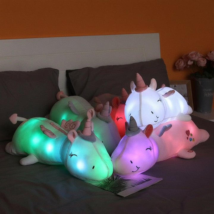 Plush Toy Light Up Unicorn Soft LED Night Light Stuffed Animal