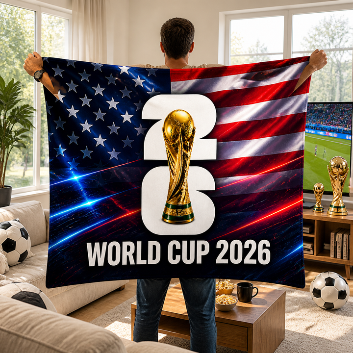 USA Flag World Cup Fan Cape Multipurpose Sports Banner