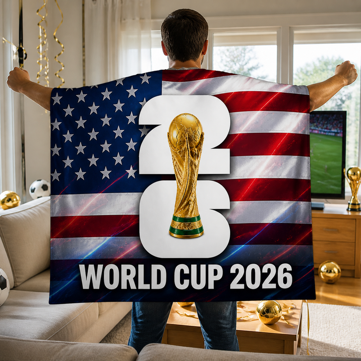 USA Flag World Cup Fan Cape Multipurpose Sports Banner