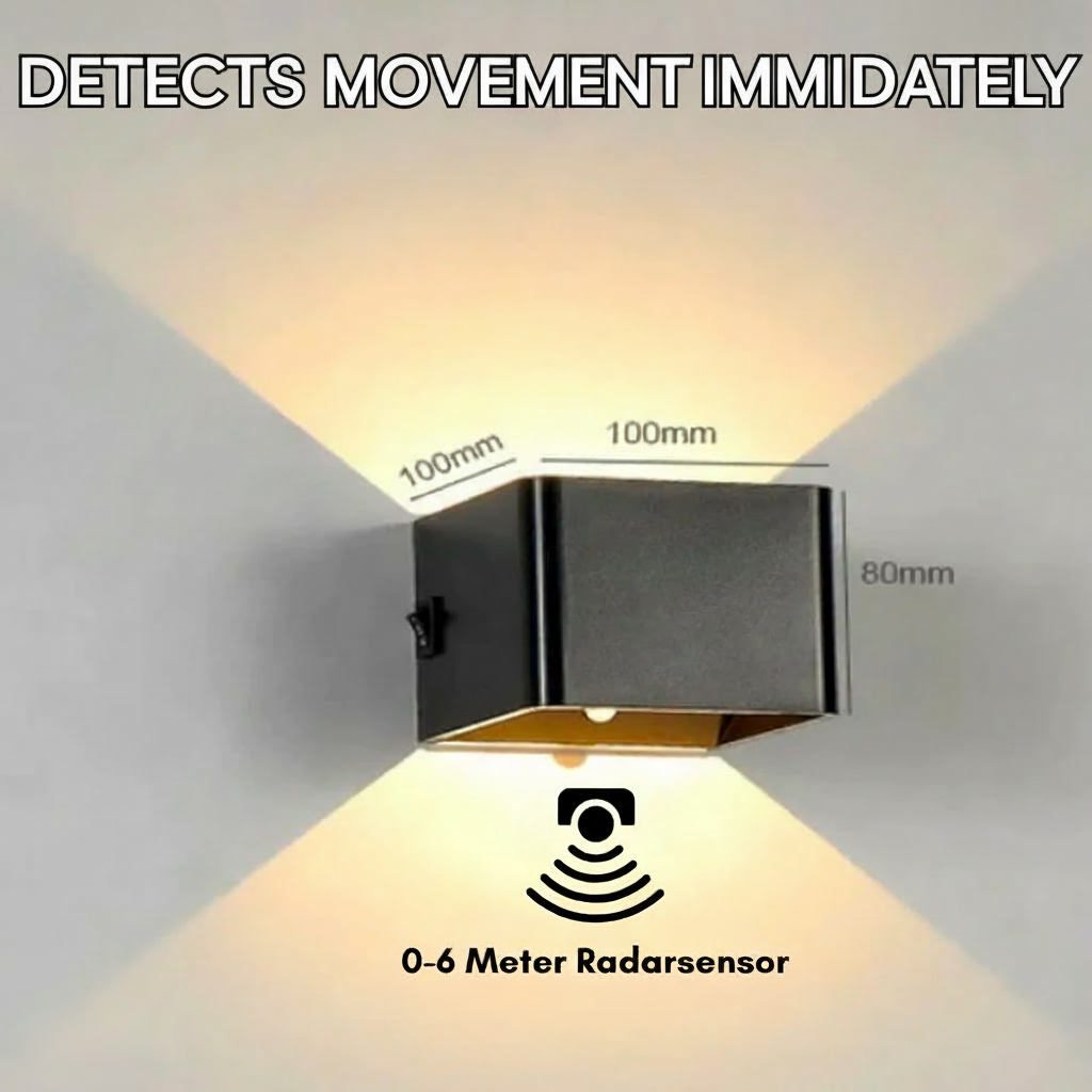 Wall Light Motion Sensor Rechargeable LED Cube Lamp