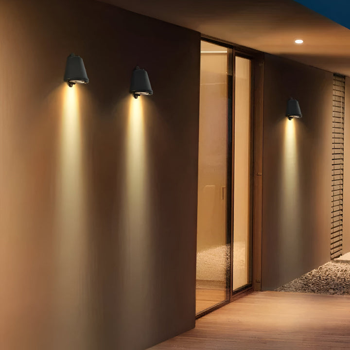Outdoor Wall Light Modern Metal Exterior Wall Lamp Warm Lighting