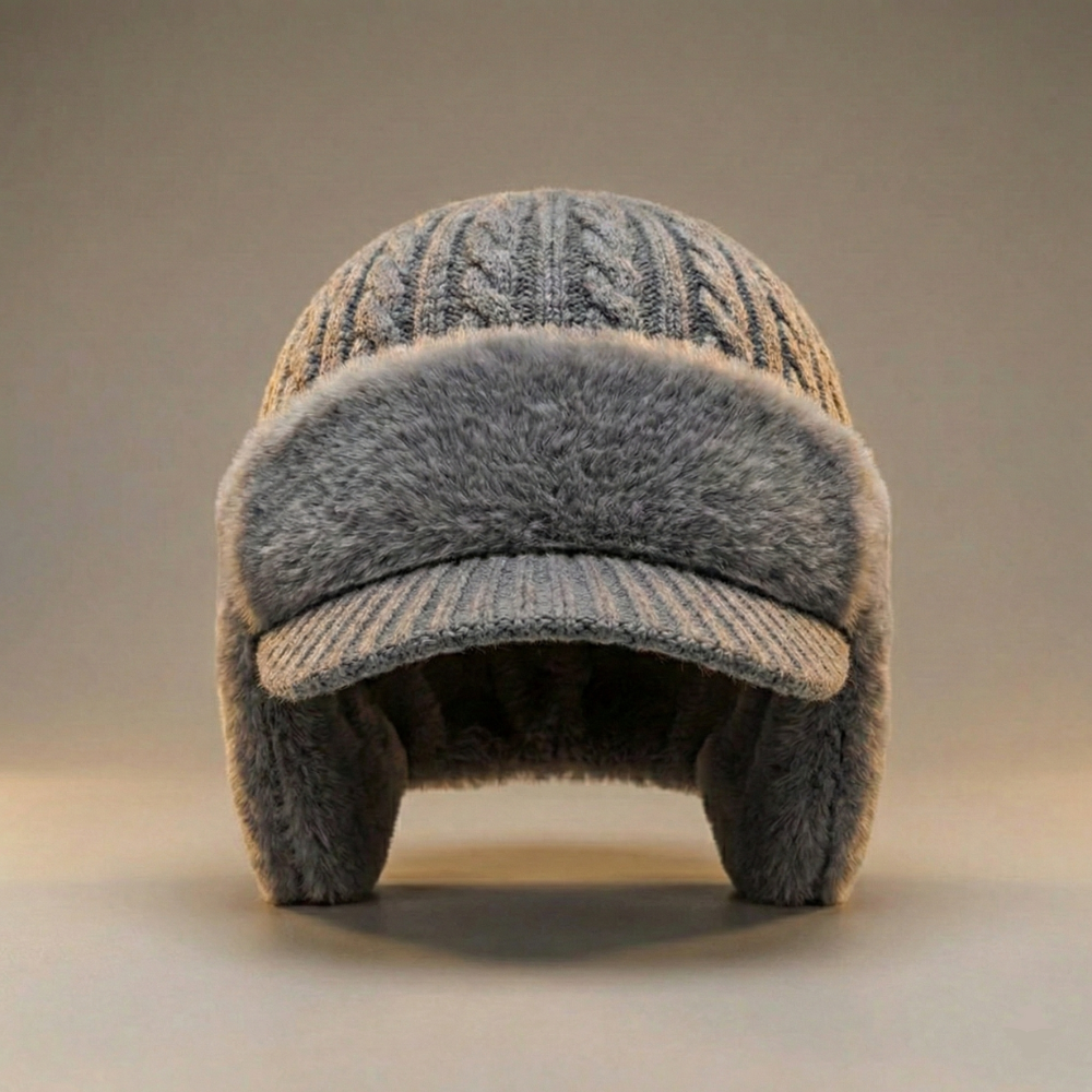 Winter Hat Ear Flap Trapper Knit Cap Cold Weather Outdoor