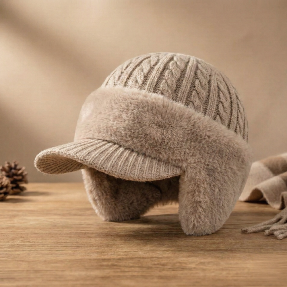 Winter Knit Hat Trapper Ear Flap Cap