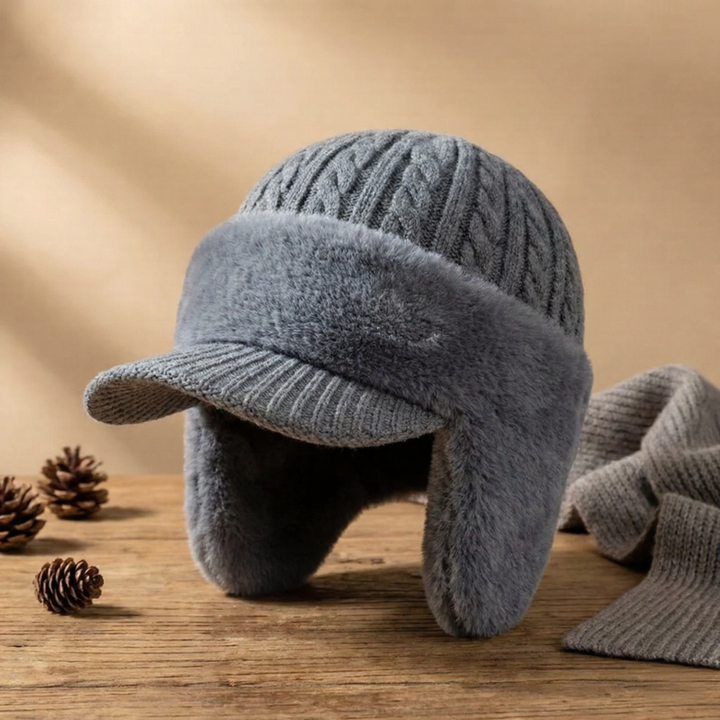 Winter Knit Hat Trapper Ear Flap Cap