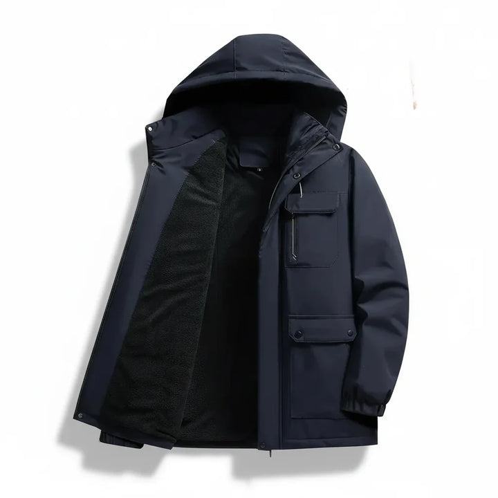 Mens Winter Jacket Slim Fit Waterproof Quilted Down Coat