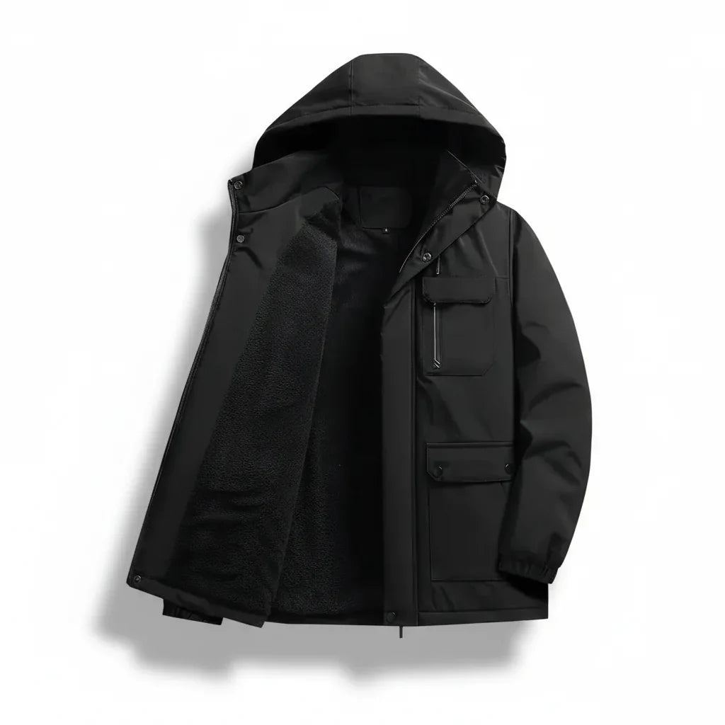 Mens Winter Jacket Slim Fit Waterproof Quilted Down Coat