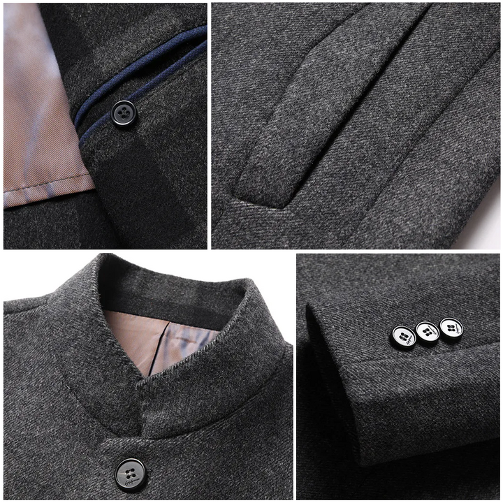 Winter Jacket Men Waterproof Quilted Down Slim Fit Outerwear