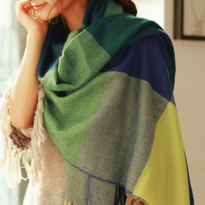 Winter Scarf Soft Plaid Warm Wrap Cold Weather