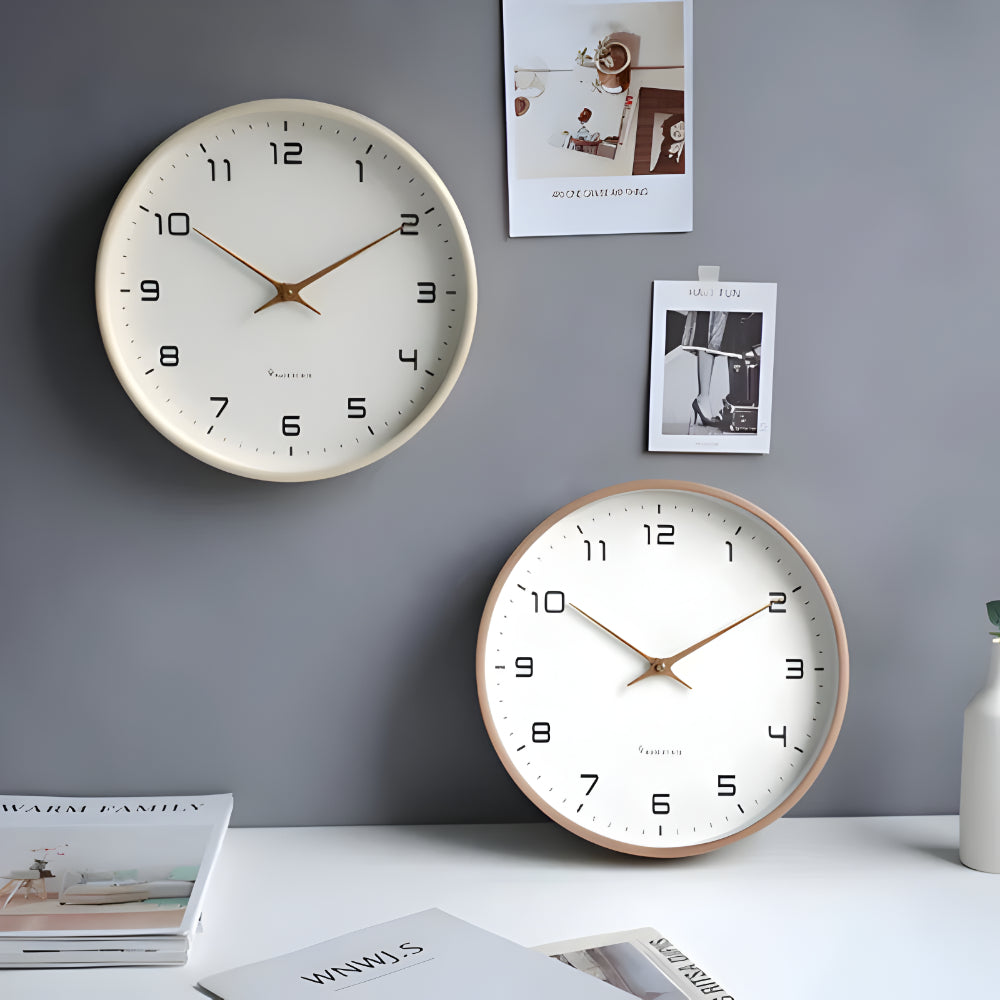 Wall Clock Silent Modern Round Decorative Home Accent
