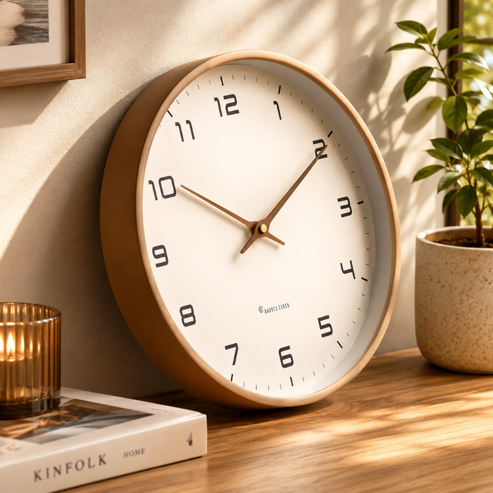 Wall Clock Silent Modern Round Decorative Home Accent